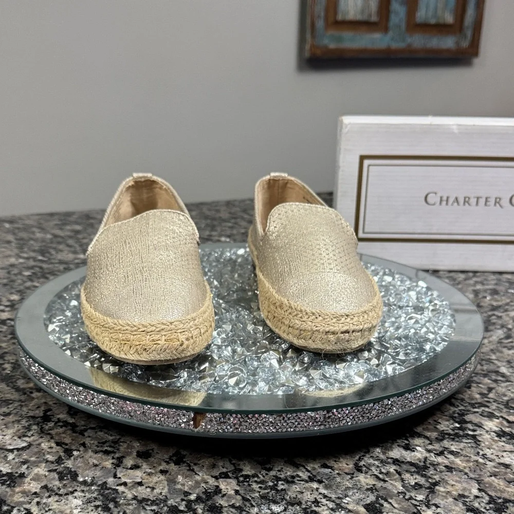 Charter Club Women's Metallic Espadrilles 5.5 NEW